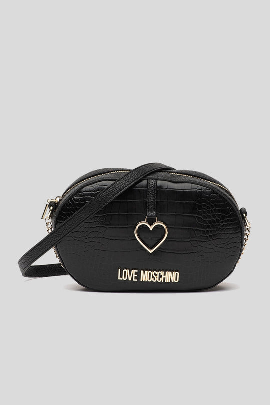 Borsa Pu St. Croco + Pu Nero