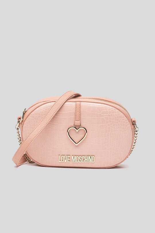 Borsa Pu St. Croco + Pu Rosa