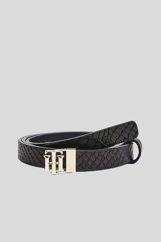 Th Logo 1.5 Faux - Snake-Black