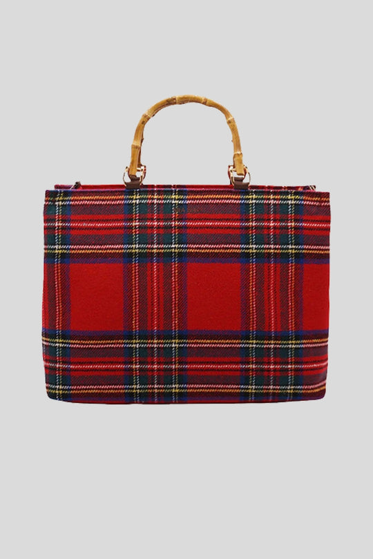 Tote Bag - Tartan Rosso