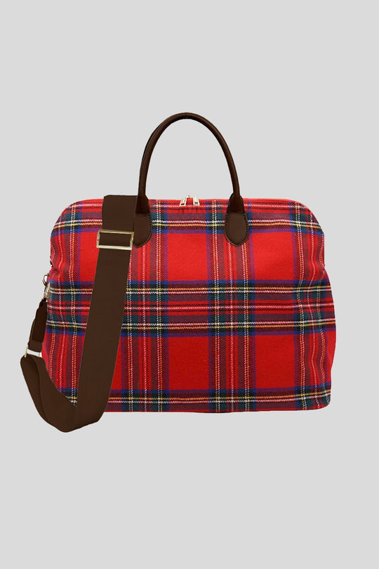 Borsone - Tartan Rosso