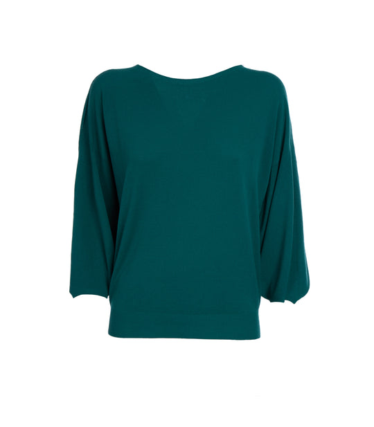 Girocollo Manica Tulipano - Felce