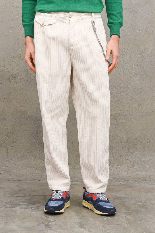 Pantalone Velluto - Panna