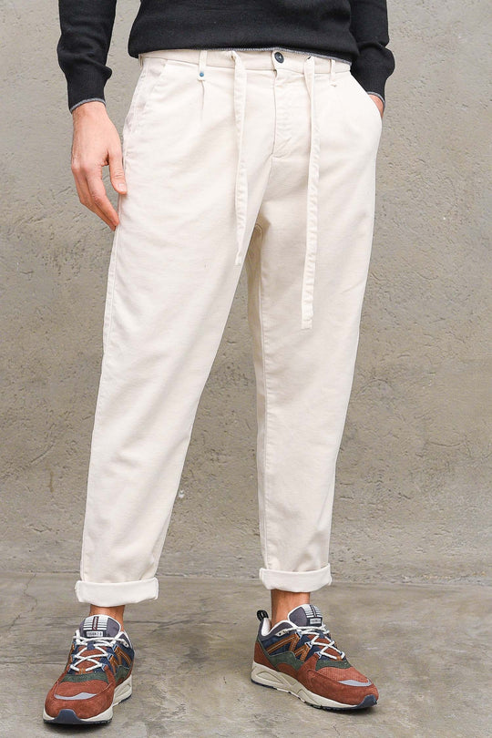 Pantalone con Laccio Over - Panna