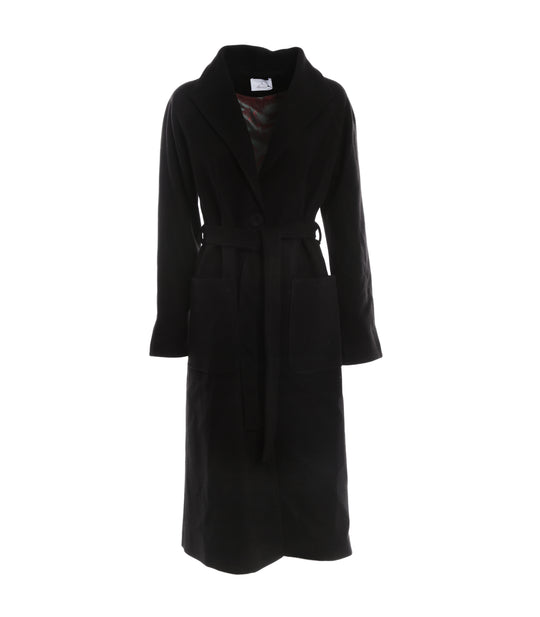 Cappotto Cintura - Nero