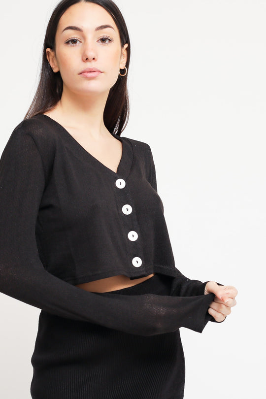 Ladies Cardigan - Black