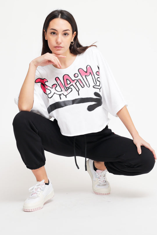 T-shirt in Jersey Donna - Bianco