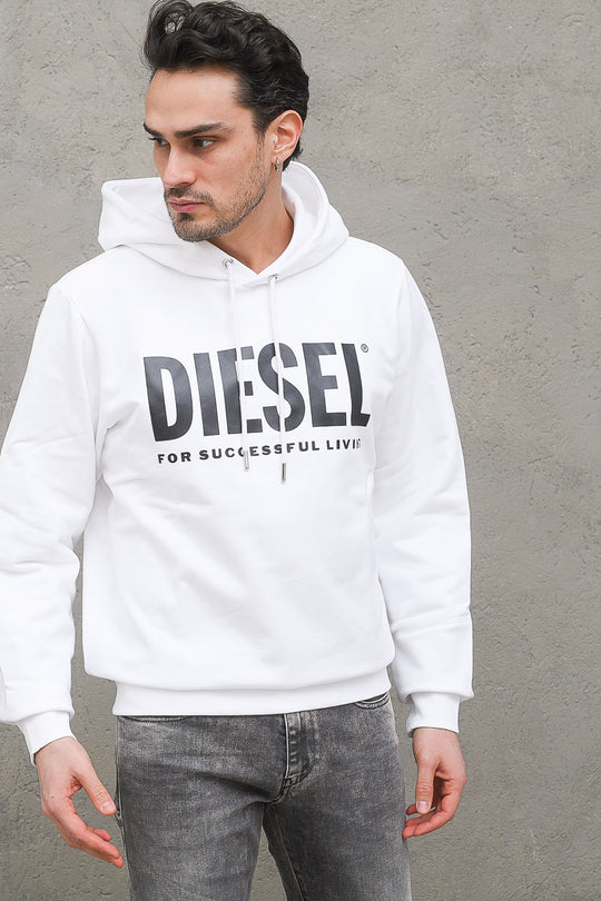 S Gir Hood Division Logo Felpa - White