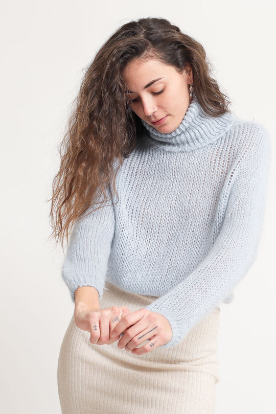 Maglia Ciambella - Celeste