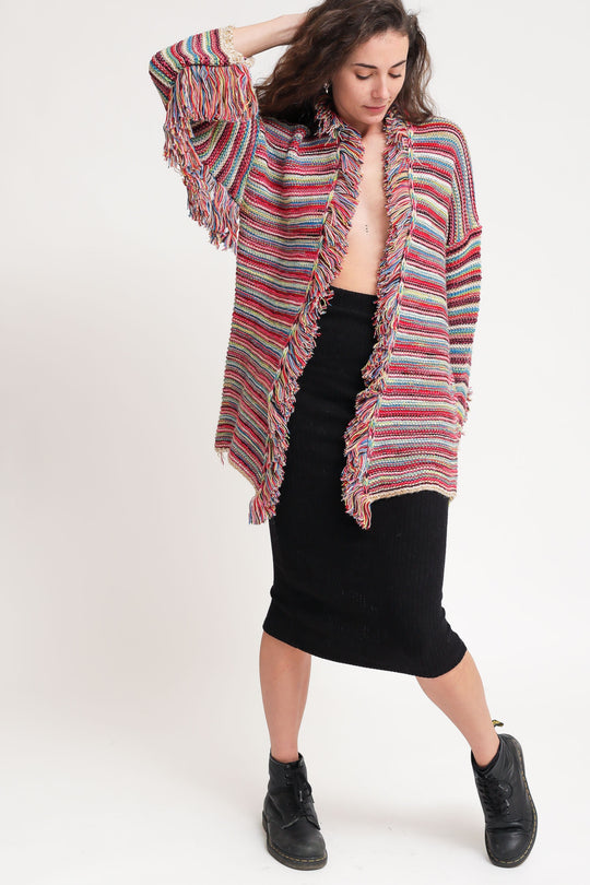 Giacca Multicolor Frange
