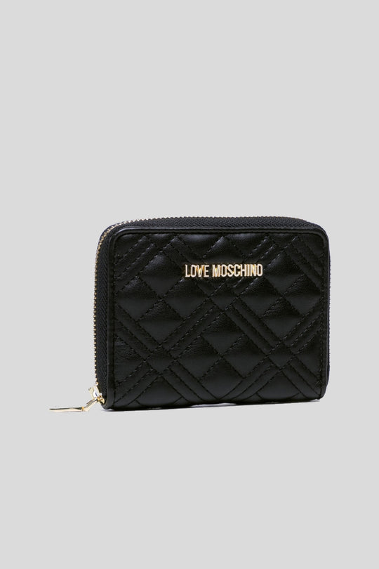 Portafoglio Quilted Pu - Nero