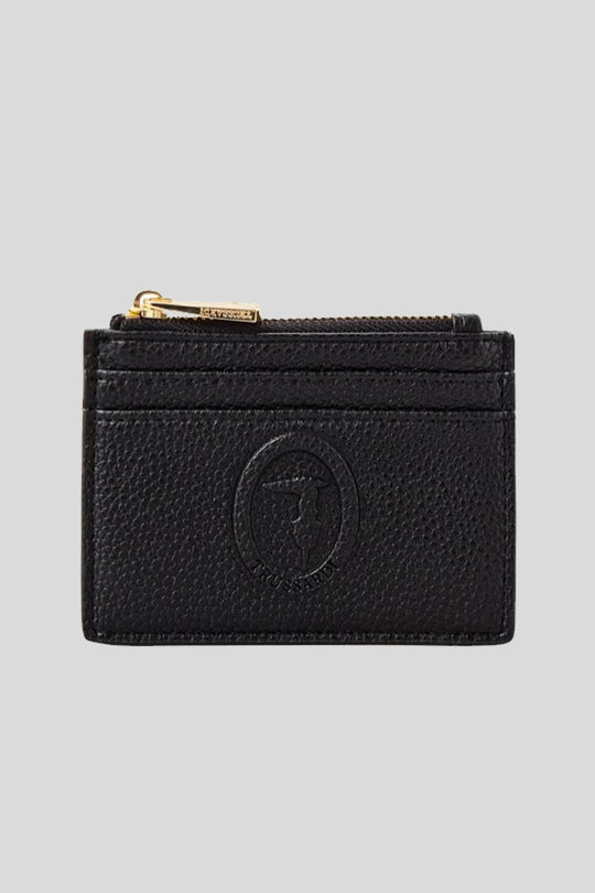 Iris Card Holder Stampa Cervo - Black