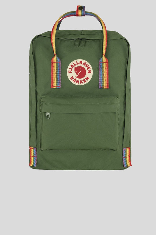 Kanken Rainbow - Spruce Green Raimbow Pattern