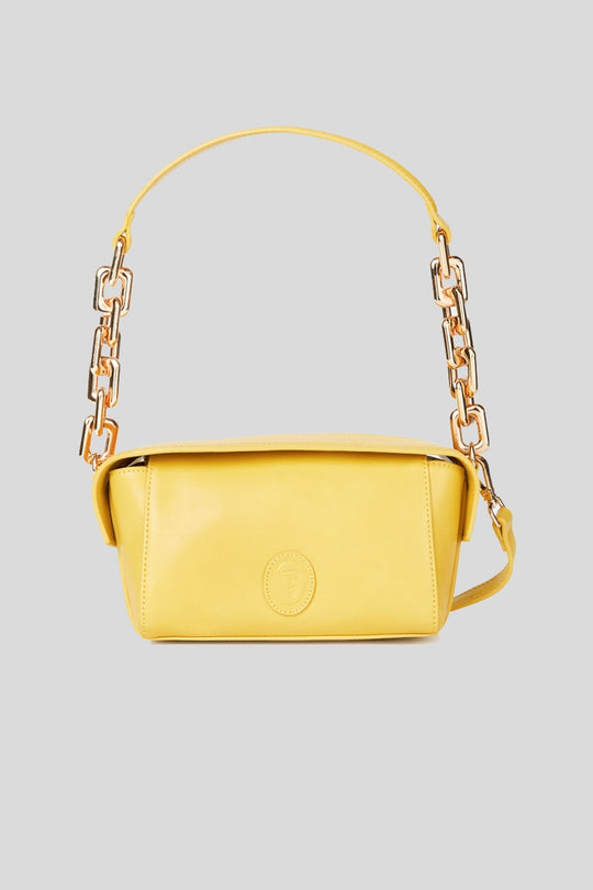 Aster Shoulder Chain Sm Smooth Pu - Lemon