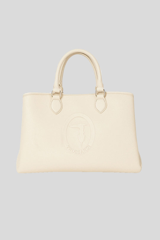 Iris Tote Md Stampa Cervo - Ecru