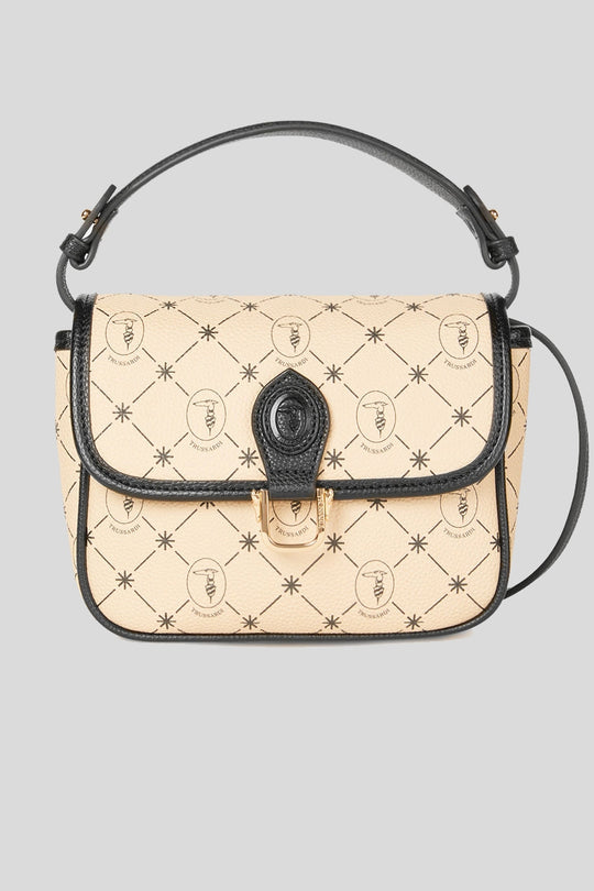 Clavel Shoulder Flap Full Grain - Monogram Marshmallow