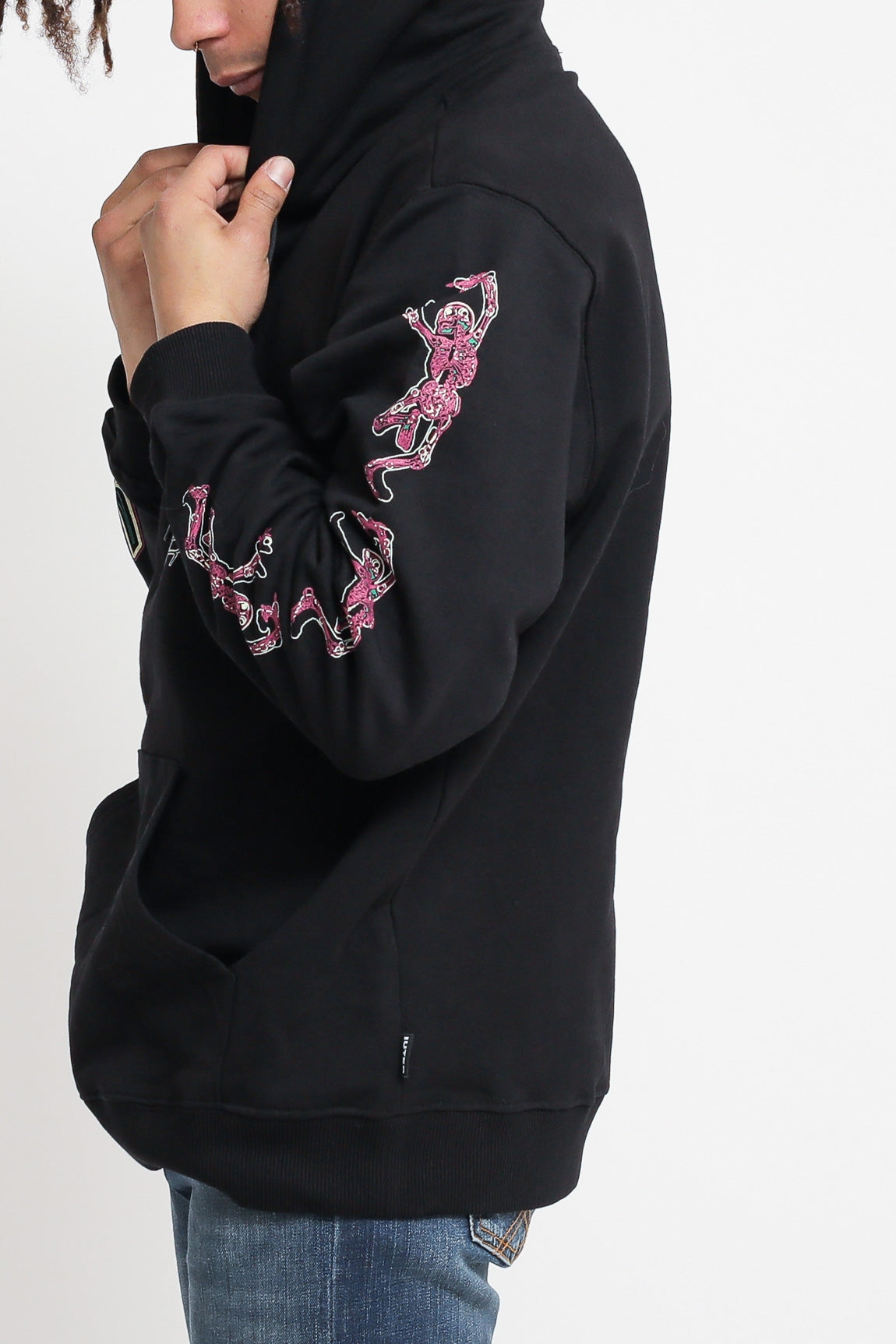 Iuter Skeleton Hoodie - Black Nero Uomo » Chemise Imola