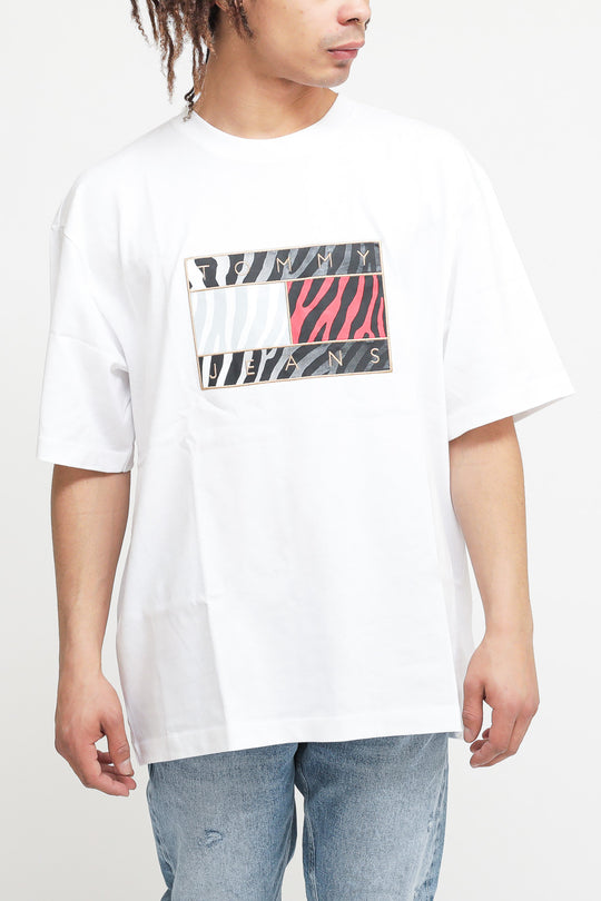 Tju Cny Tiger Flag Tee - White