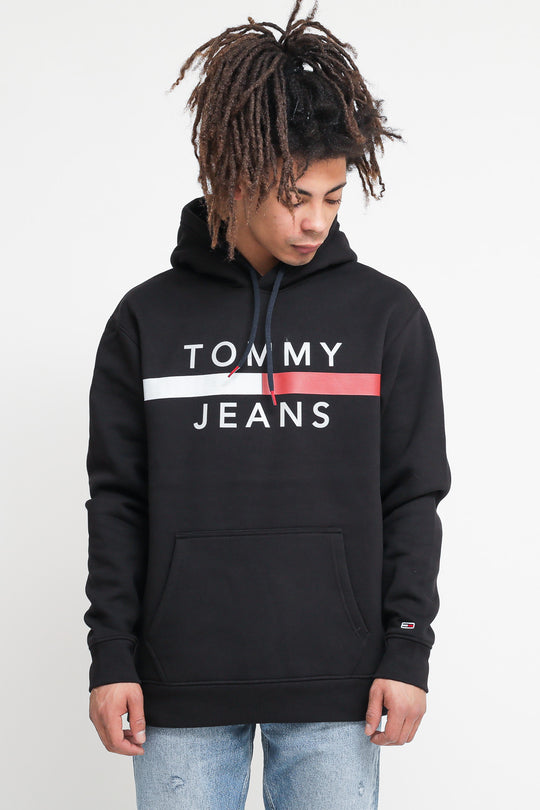 TJM Reflective Flag Hoodie - Black