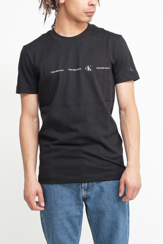 Repeat Logo Tee - Black