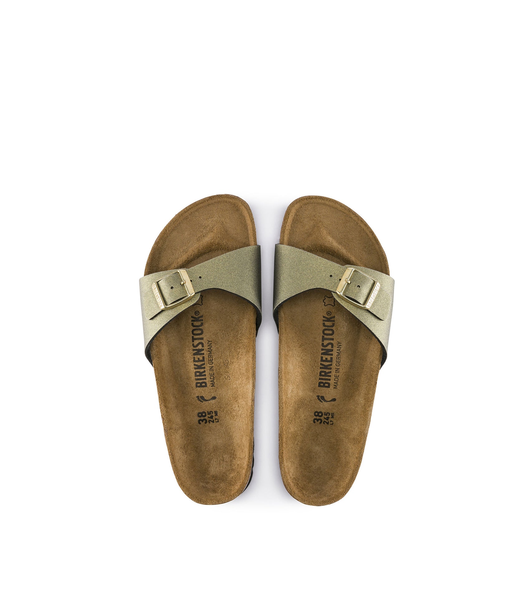 Icy metallic stone gold on sale birkenstock