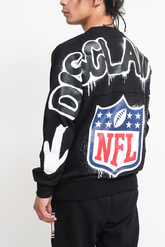 Maglia Girocollo In Felpa - Nero