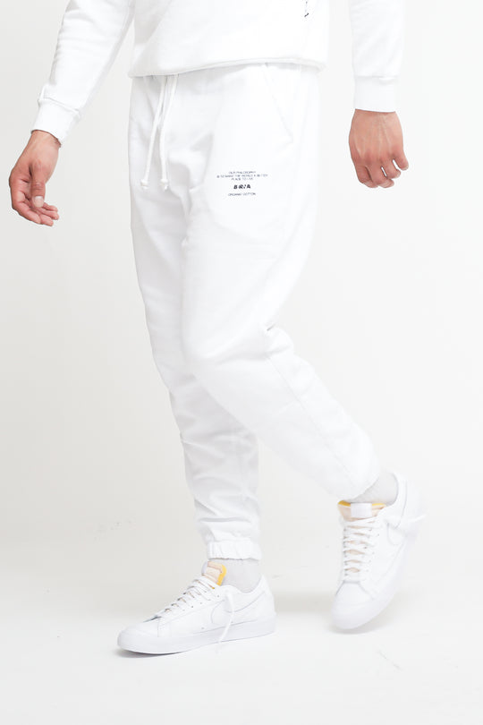 Pantalone Felpa Tasca - Bianco