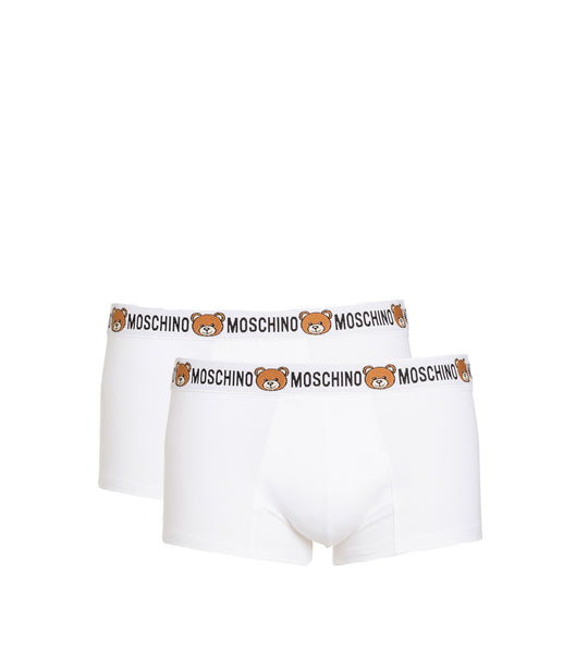 Set di 2 Boxer Moschino Teddy Bear - Bianco