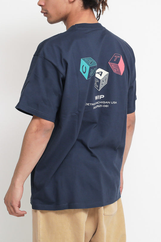 S/S Cube T-shirt - Blue