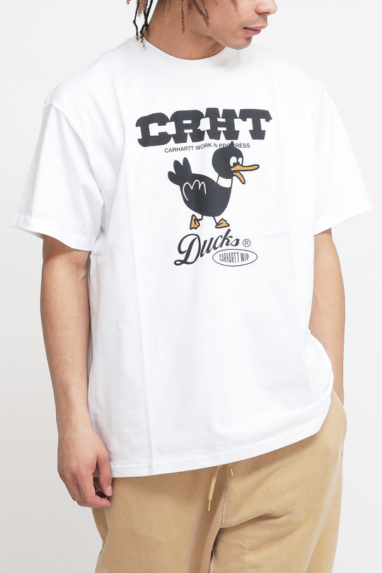 S/S CRHT Ducks T-shirt  - White