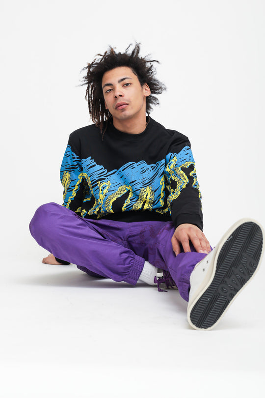 Octopus Draft Crewneck - Black
