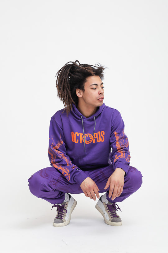 Outline Logo Hoodie - Purple