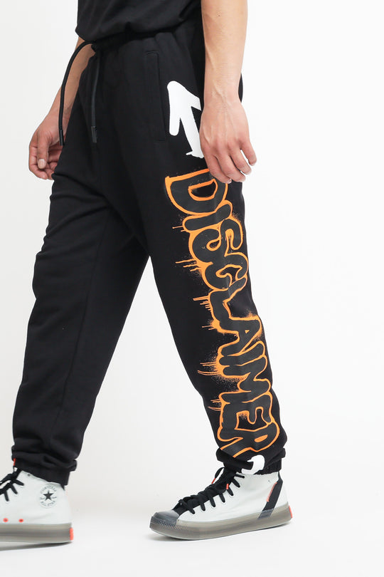 Pantalone Uomo in Felpa - Nero