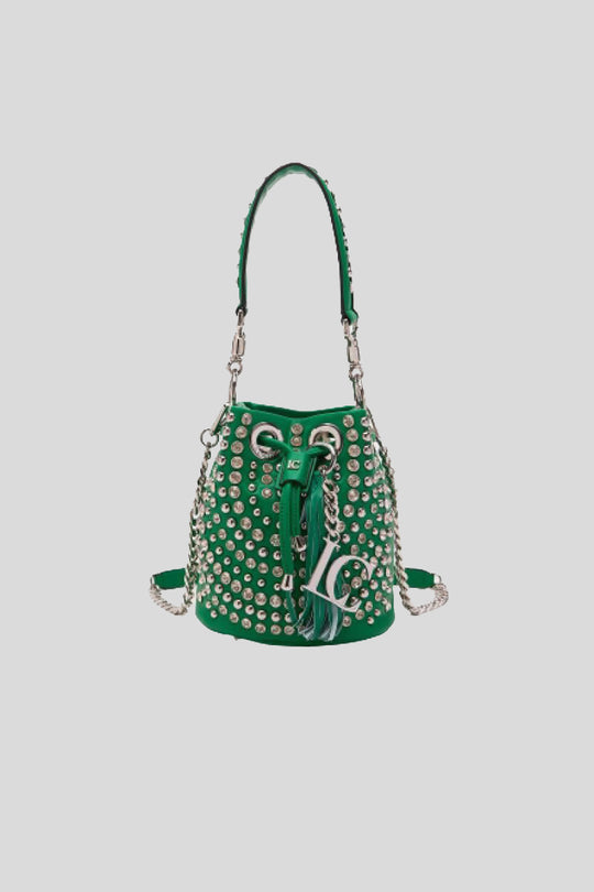 Mirror Bucket Med. Synthtetic - Green Crystal