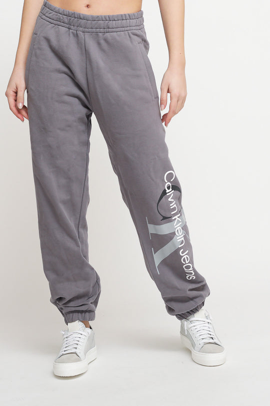 Monogram Jog Pant - Fossil Grey