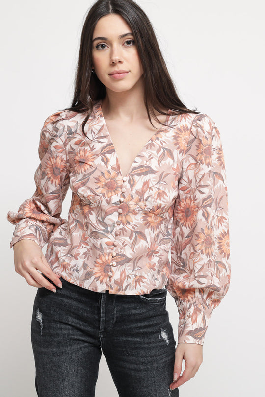 Ladies Top - Multi Sunflower