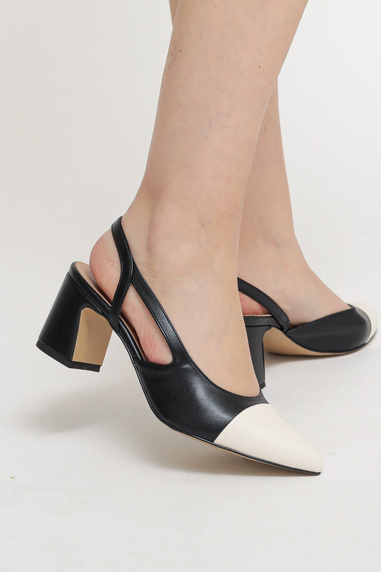 Slingback Bicolor - Burro Nero