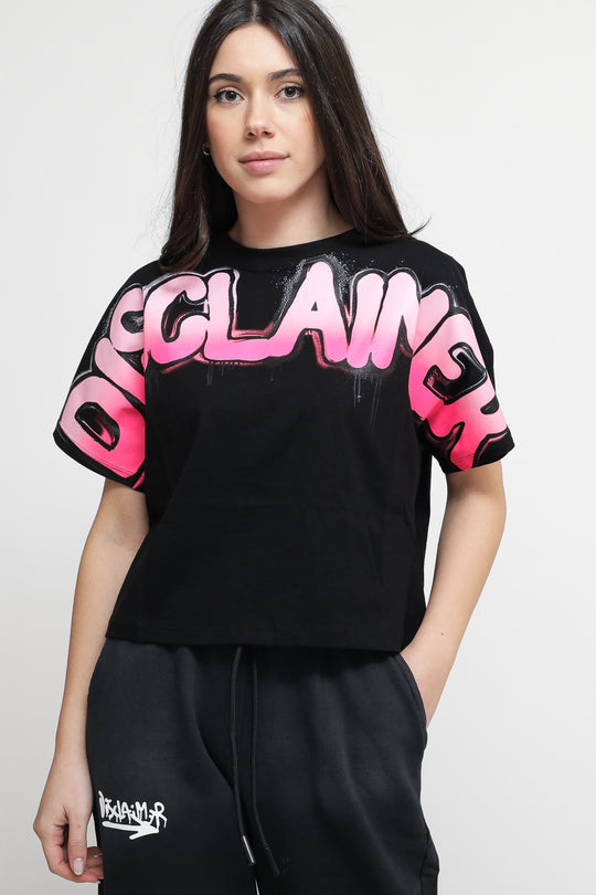 T-shirt in Jersey Donna - Nero