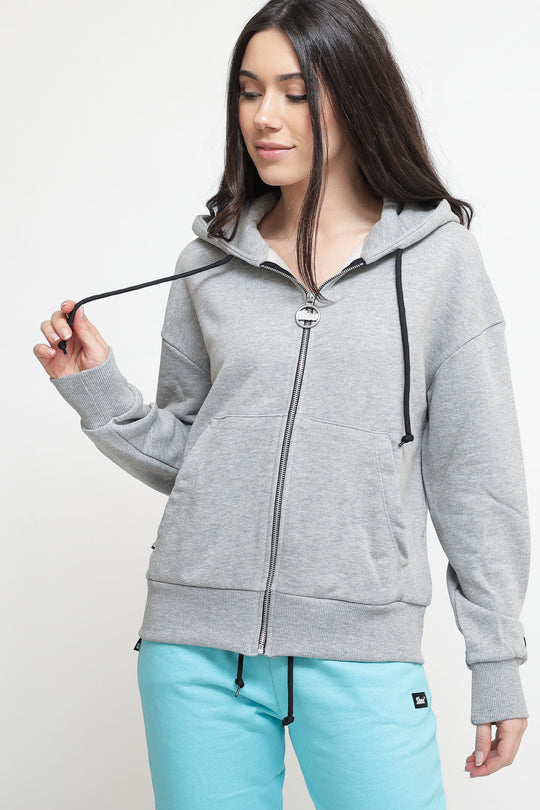 Felpa cappuccio - Heather