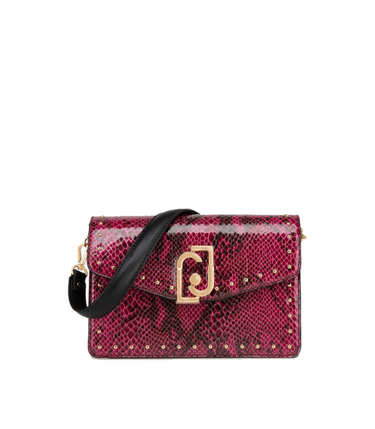 S Crossbody - Pitone Geranium