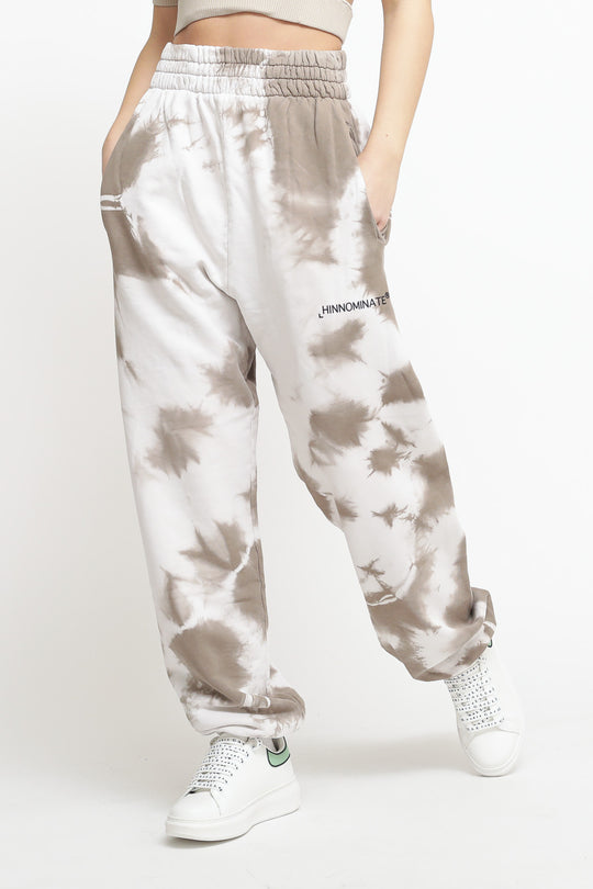 Pantalone in Felpa Vita Alta - Beige/Nocciola