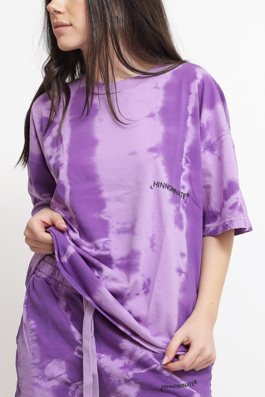 T-shirt in Jersey Mezza Manica - Lilla