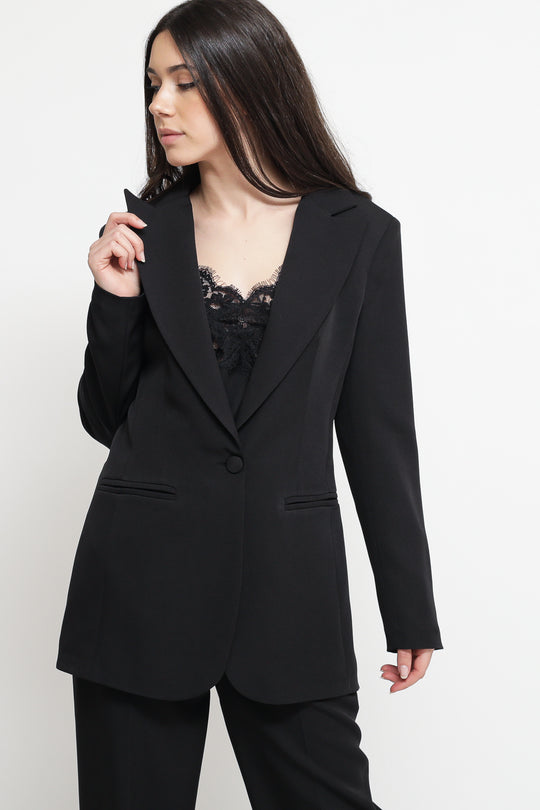 Giacca 1 Bottone Monica - Nero