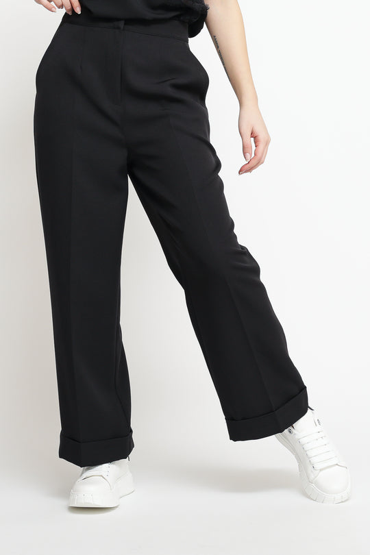 Pantalone Risvolto - Nero