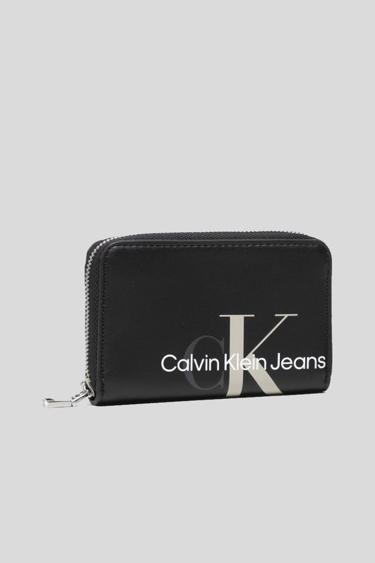 Sculpted Mono Med Zip Around - Black