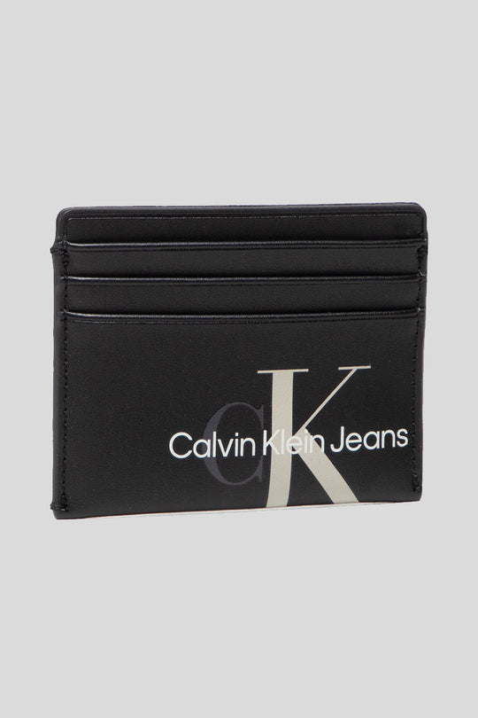 Sculpted Mono Cardholder 6cc - Black