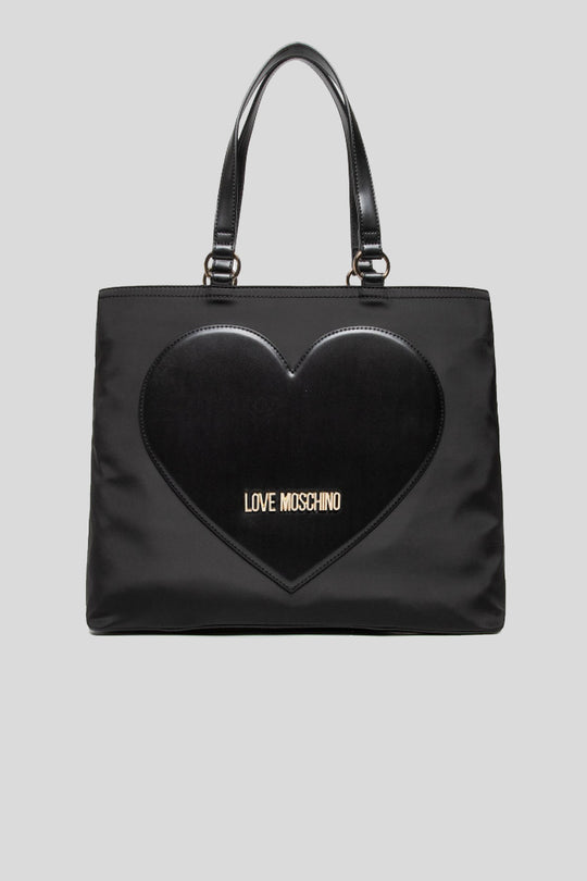 Borsa Nylon Pu - Nero