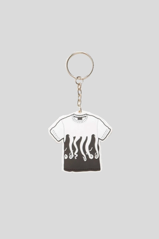 Octopus Tee Original Keychain - Black White