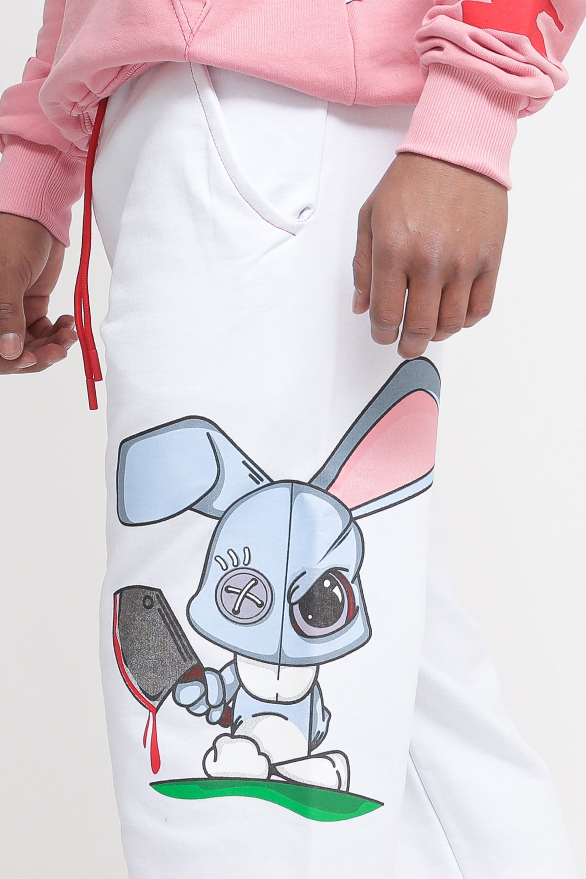Pantalone Stampa Coniglio - Bianco — 3