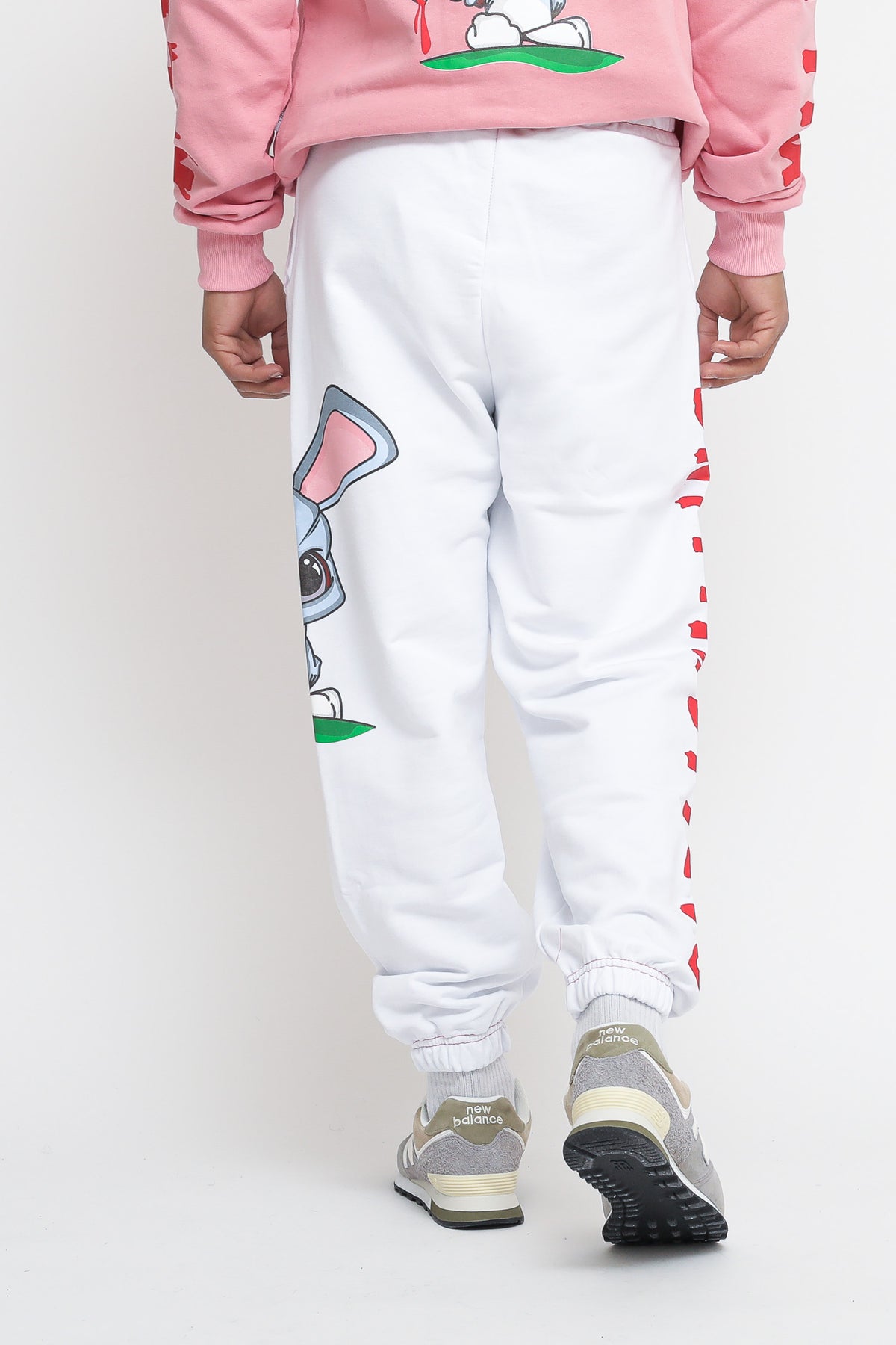 Pantalone Stampa Coniglio - Bianco — 4
